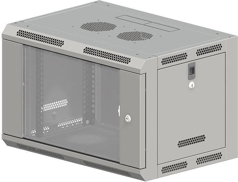 Szafa Q-Lantec Wisząca 19" 6U (SW-6U-600-600-N-DSJ-OP-RP-B-S)