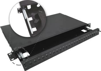 Alantec Przełącznica światłowodowa teleskopowa 24xSC simplex / 24xLC duplex 19" 1U z akcesoriami montażowymi (dławiki, opaski) ALANTEC - ALANTEC