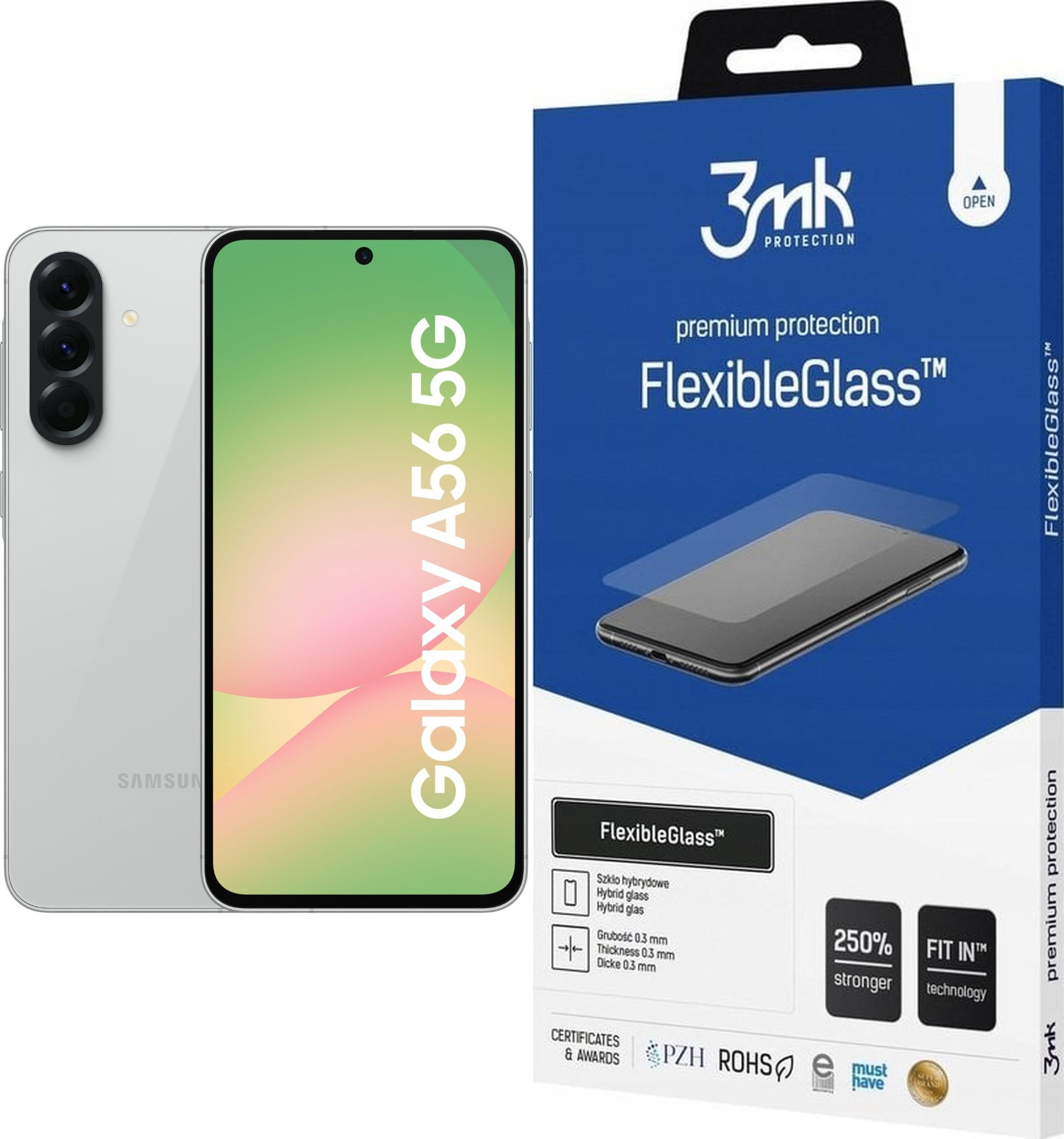 Smartfon Samsung Galaxy A56 5G 8/128GB Szary Lightgray (SM-A566BZA) + FlexibleGlass
