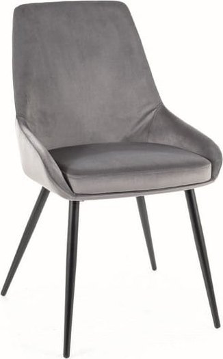 Signal Krzesło COBE VELVET szare SIGNAL