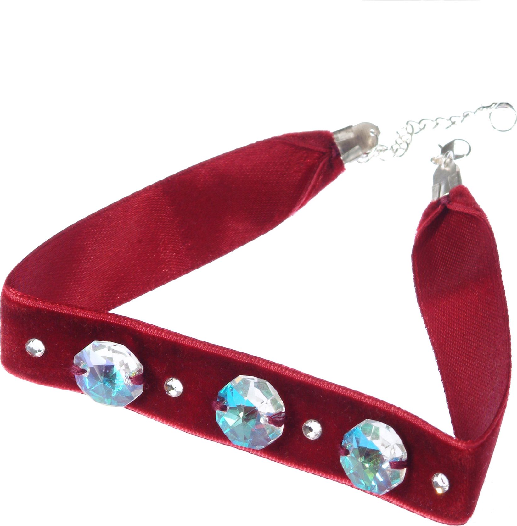GANELLI Jewelry & handmade Choker GANELLI Choker od Swarovski Elements Crystals - czerwony