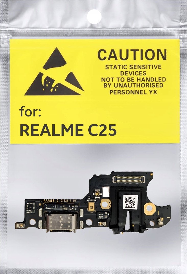 ORYGINAŁ PŁYTKA GNIAZDO ŁADOWANIA USB DO REALME C25 RMX3193 RMX3191 (5904858345076)