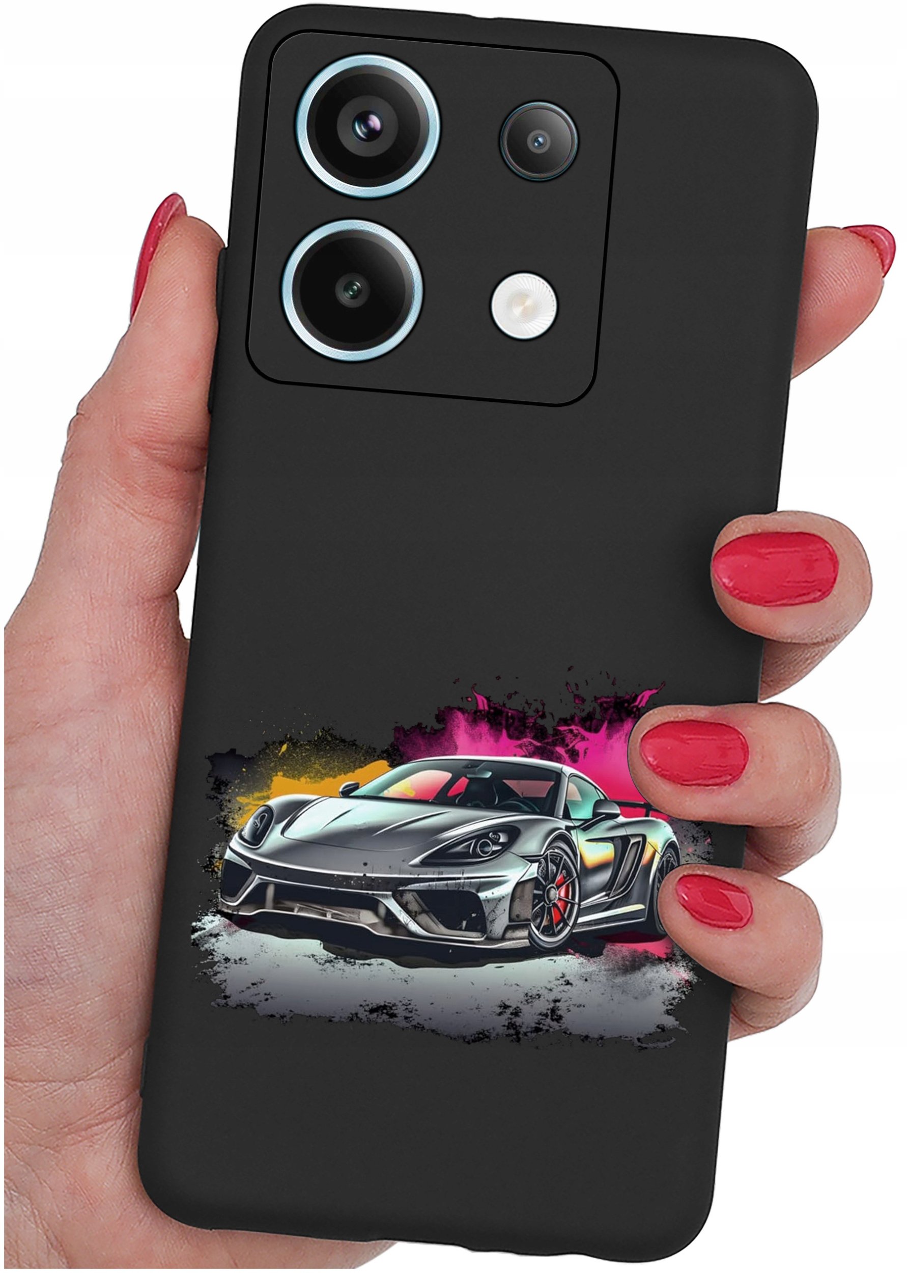 ETUI do Xiaomi Redmi Note 13 Pro 5G WZORY |SILIKONOWE MATT CASE +SZKŁO 9H