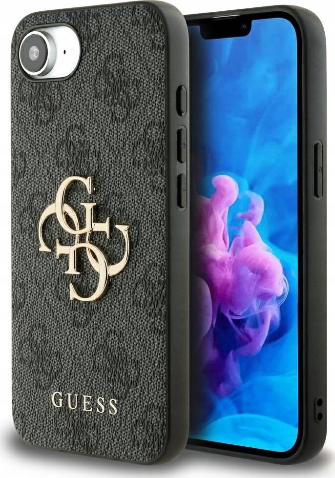 Case Guess 4G Big Logo for iPhone 16e black