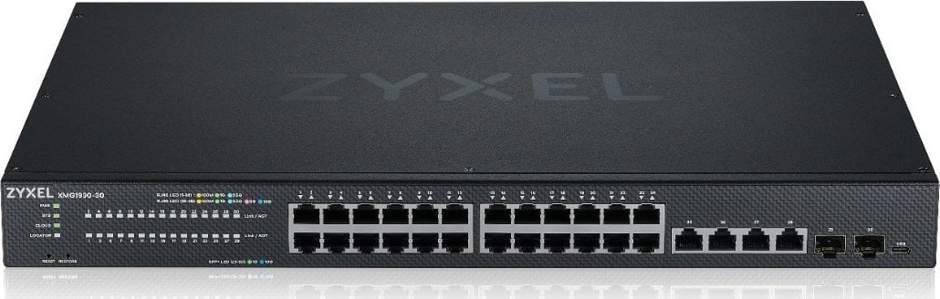 Switch ZyXEL Przełšcznik XMG1930-30, 24-port 2.5GbE Smart Managed Layer 2 Switch with 4 10GbE and 2 SFP+ Uplink