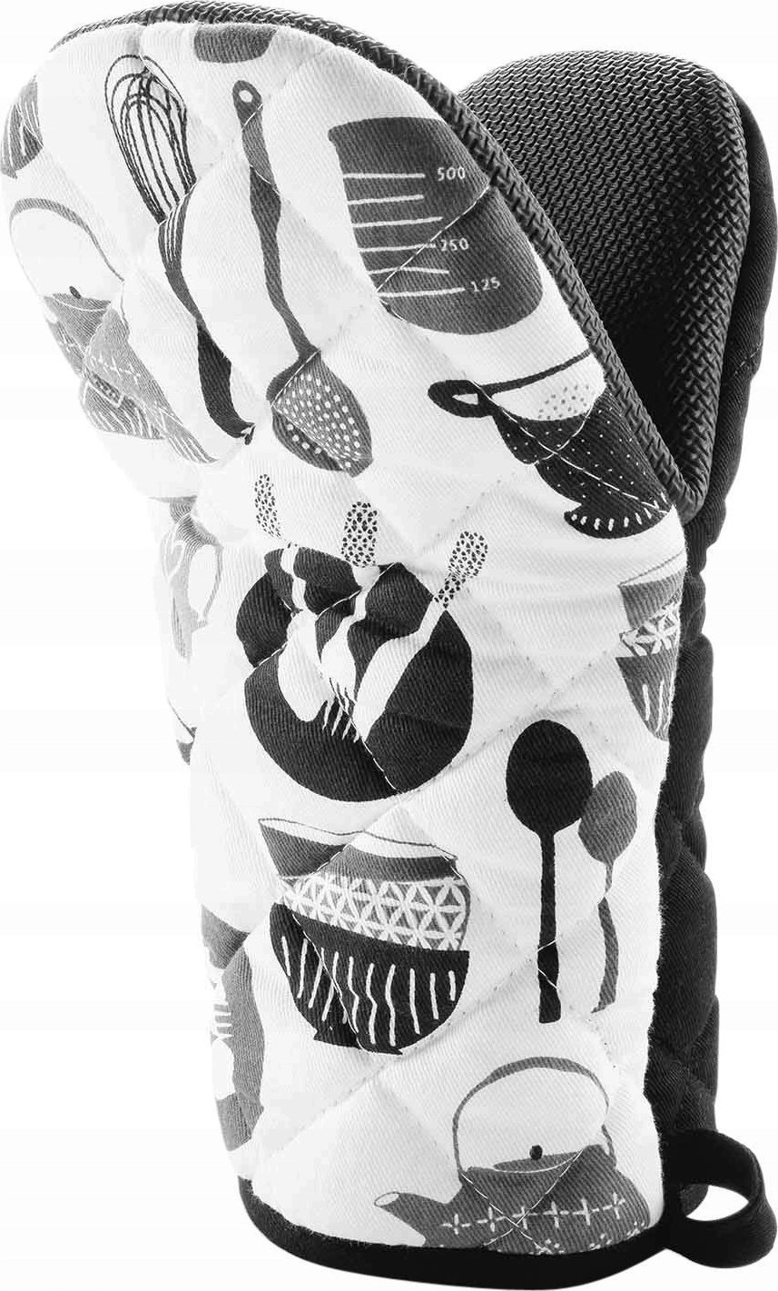 Douceur d`Interieur Rękawica kuchenna bawełniana, silikonowe wzmocnienia, 24,5 x 14,5 cm