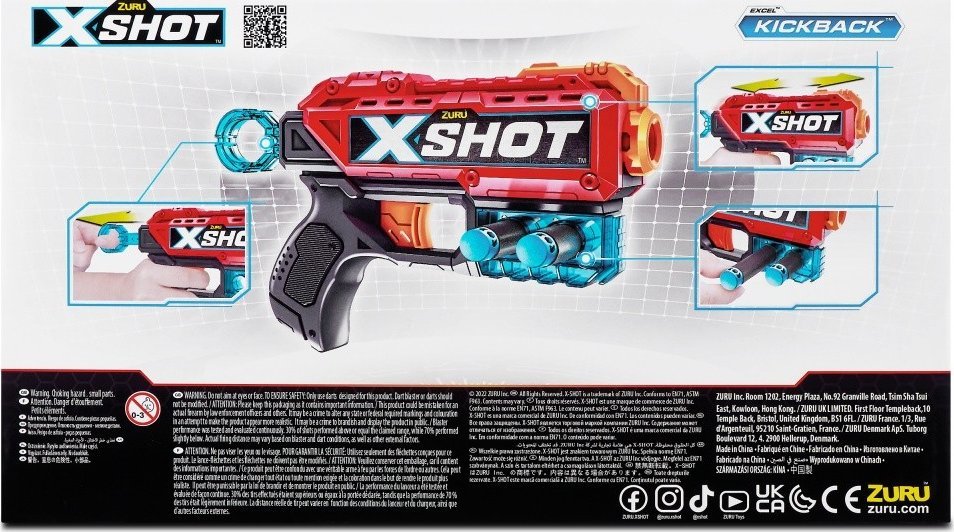 Zuru Wyrzutnia Excel Kickback 8 strzałek