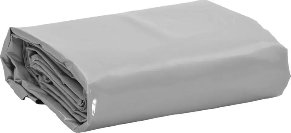 vidaXL Plandeka, szara, 3x3 m, 600 g/m²