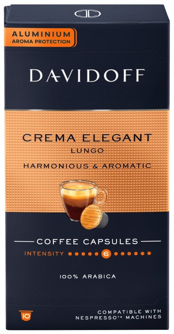 Davidoff Kapsułki Crema Elegant Lungo do Nespresso 10 szt.