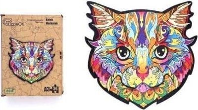 PuzzleOK Puzzle drewniane eko 39 Kotek Murkotek A3