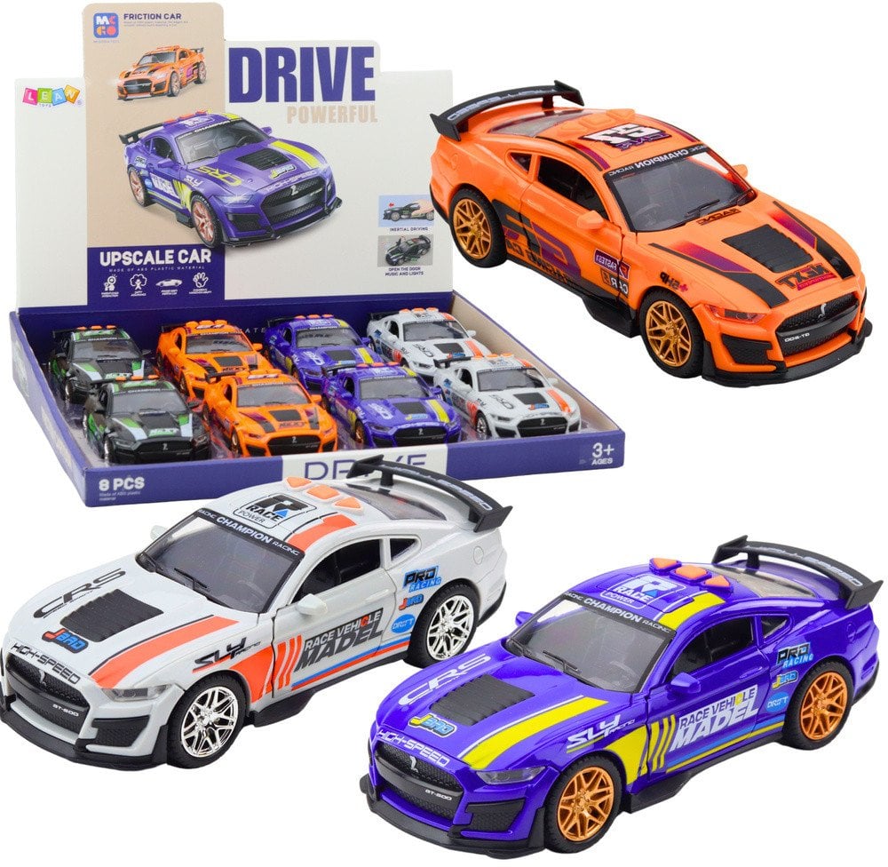 Samochód Wyścigowy GT 500 Otwierane Drzwi Napęd Światła Dźwięki Mix