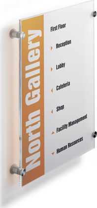 Durable TABLICZKA INFORMACYJNA 297 X 420 MM DURABLE CRYSTAL SIGN