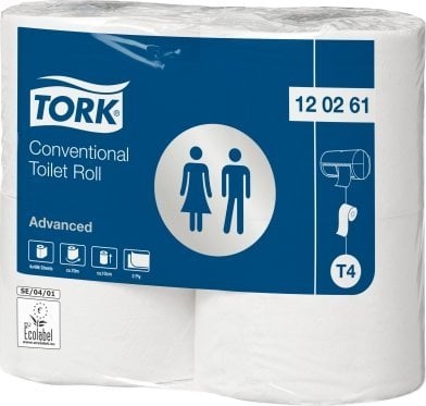 Tork Tork Conventional Toilet Roll, 69.4 m, 9.9 cm, 12 cm, 3.8 cm, 14 cm, 117 mm