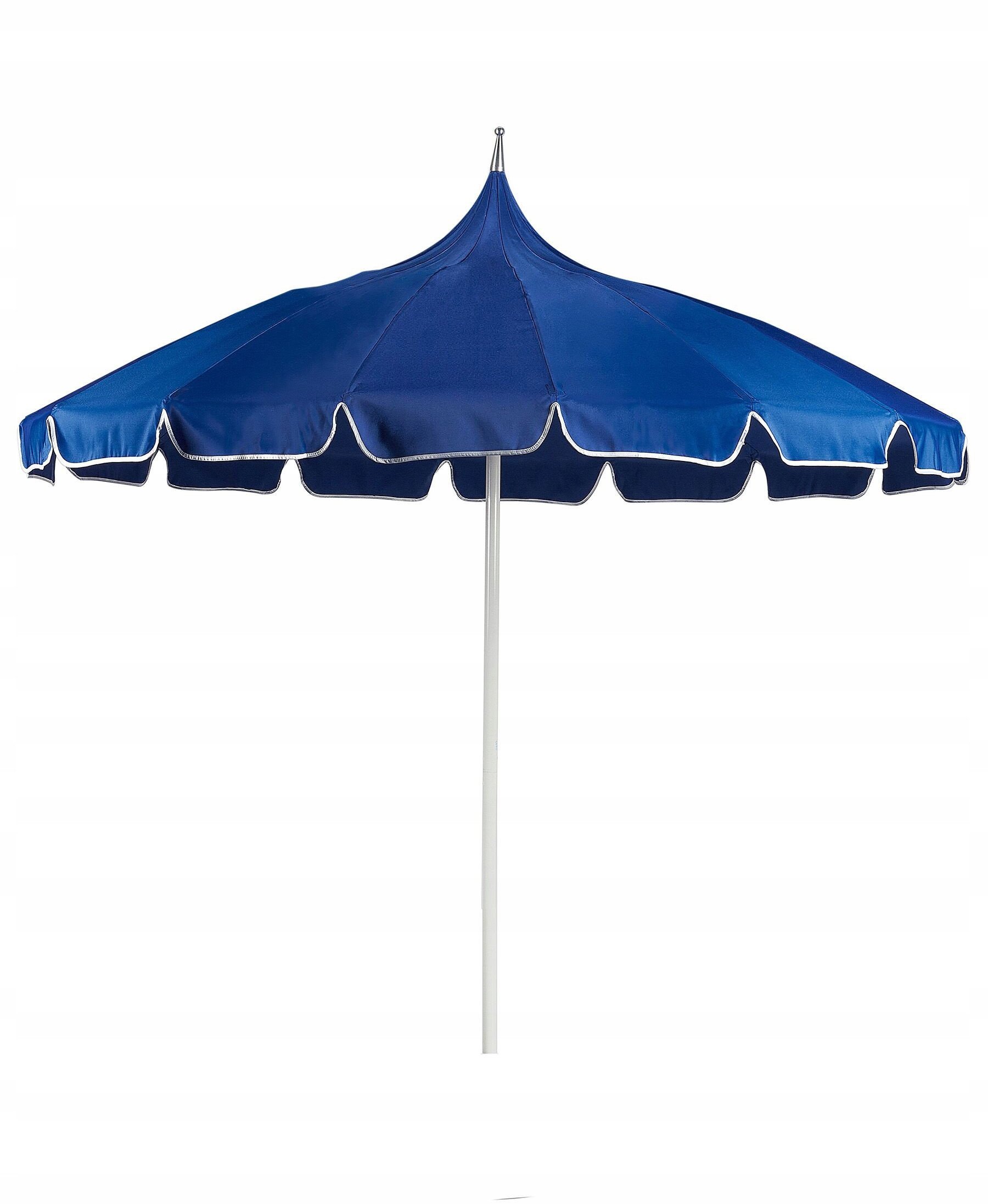 Beliani Parasol ogrodowy ⌀ 245 cm niebieski MINOA