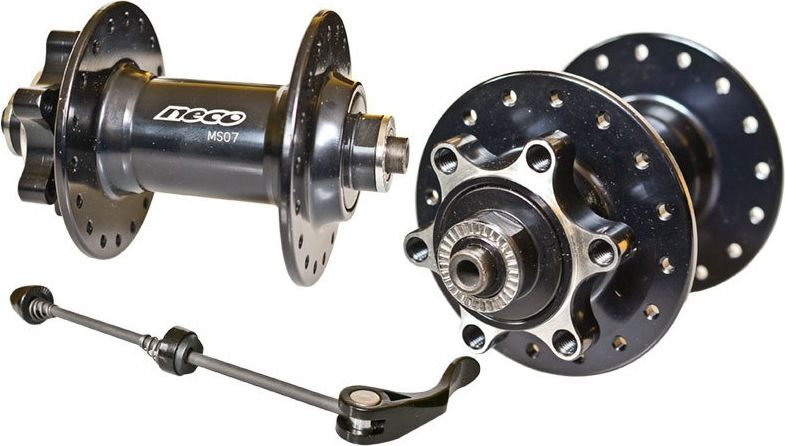 Neco Piasta przód Neco MS07 F 36 otworów HT QR czarna Uniwersalny