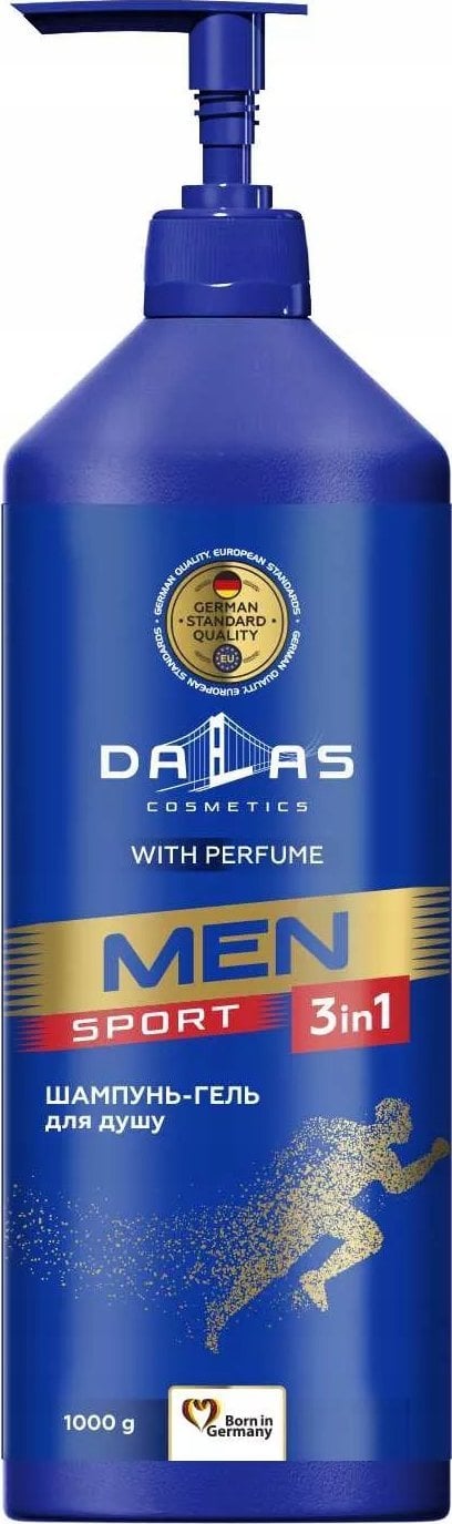 Alkotest DALAS_Men żel pod prysznic 3w1 żel pod prysznic do twarzy, ciała i włosów Sport 1000g