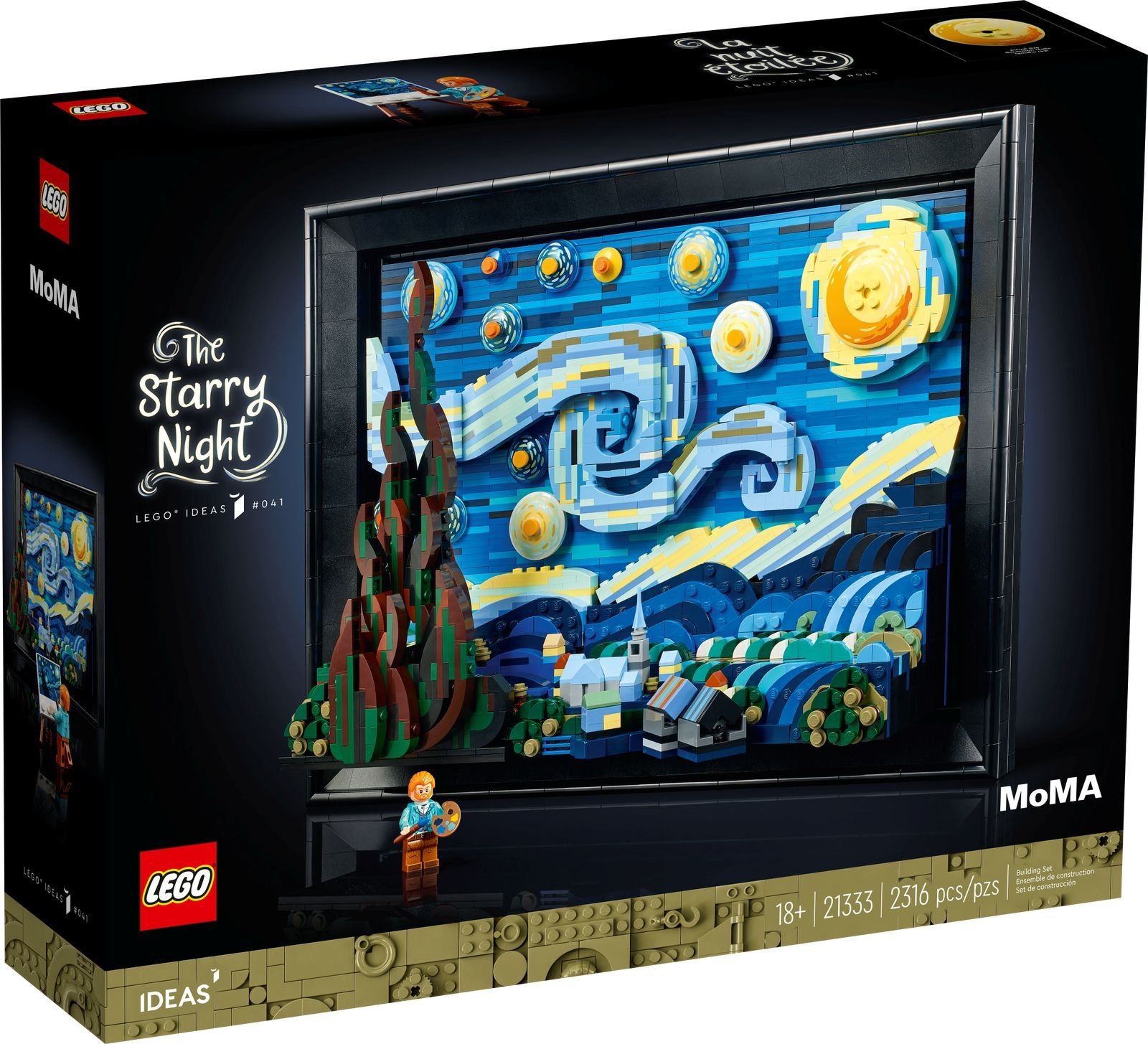 LEGO Ideas „Gwiaździsta noc” Vincenta van Gogha (21333)