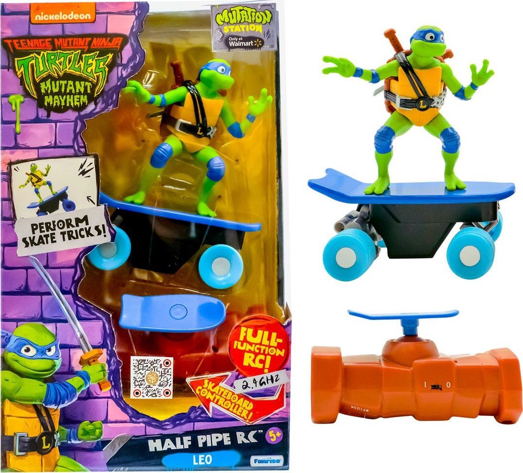 TMNT TMNT RC skateboard with figure Half Pipe, assort., 71051