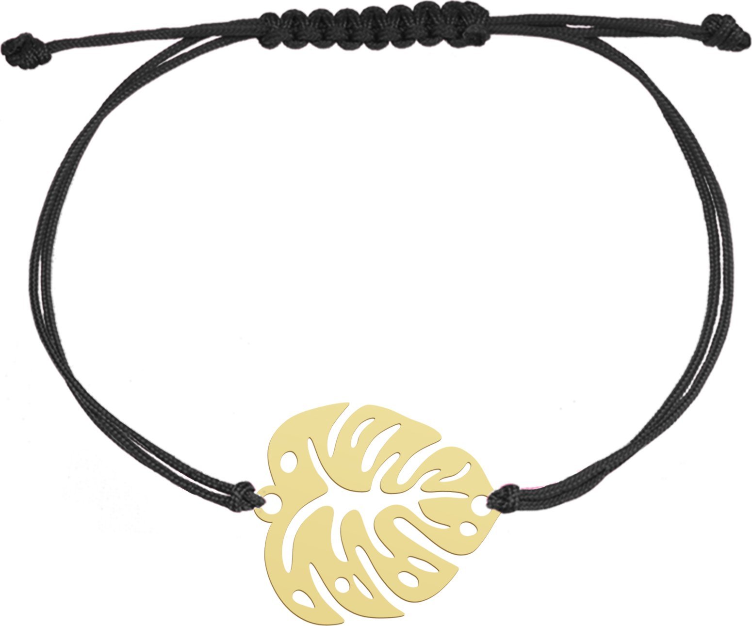 Radziszewska Jewellery Liść Monstery Bransoletka srebro pozłacane