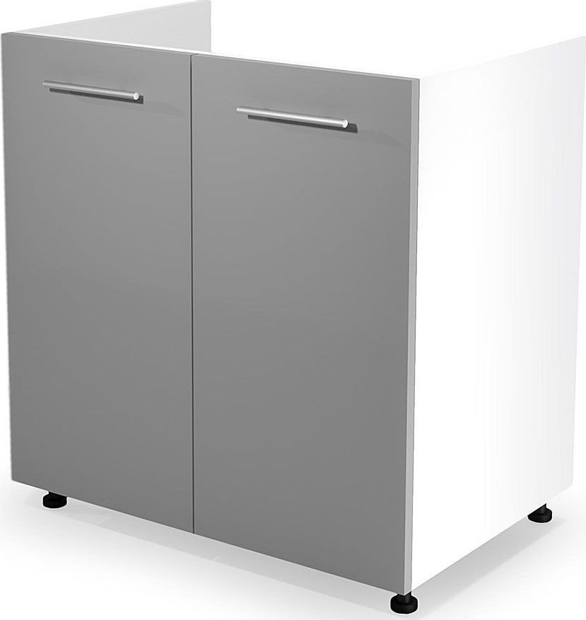 Elior Kuchenna szafka zlewozmywakowa Limo 26X - jasny popiel połysk