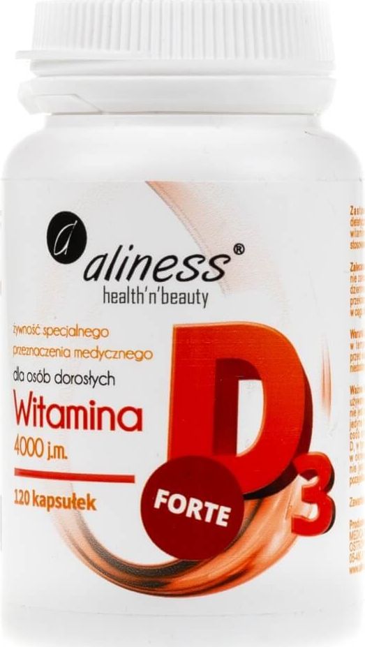 Aliness Aliness Witamina D3 FORTE 4000 IU - 120 kapsułek