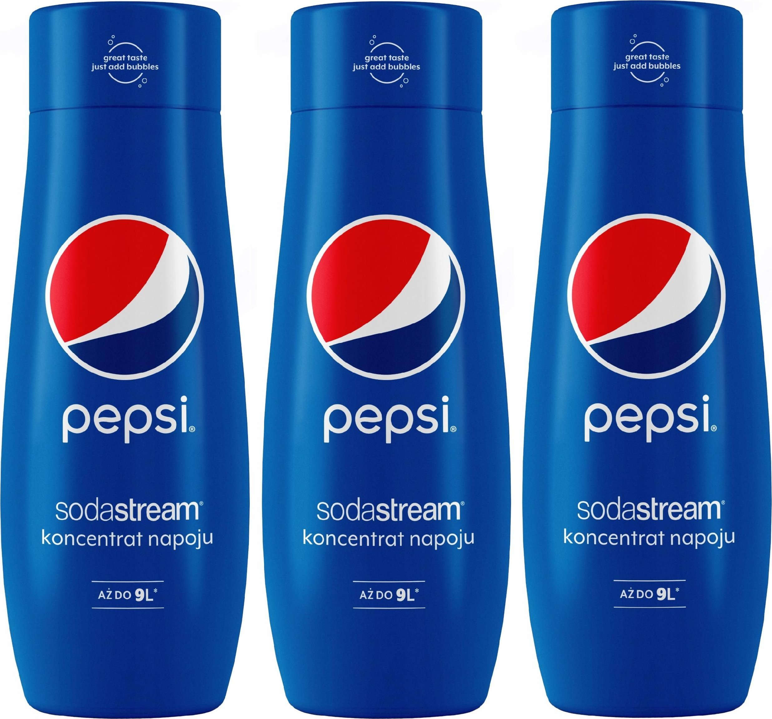 Zestaw 3 koncentratów SodaStream 3x Pepsi