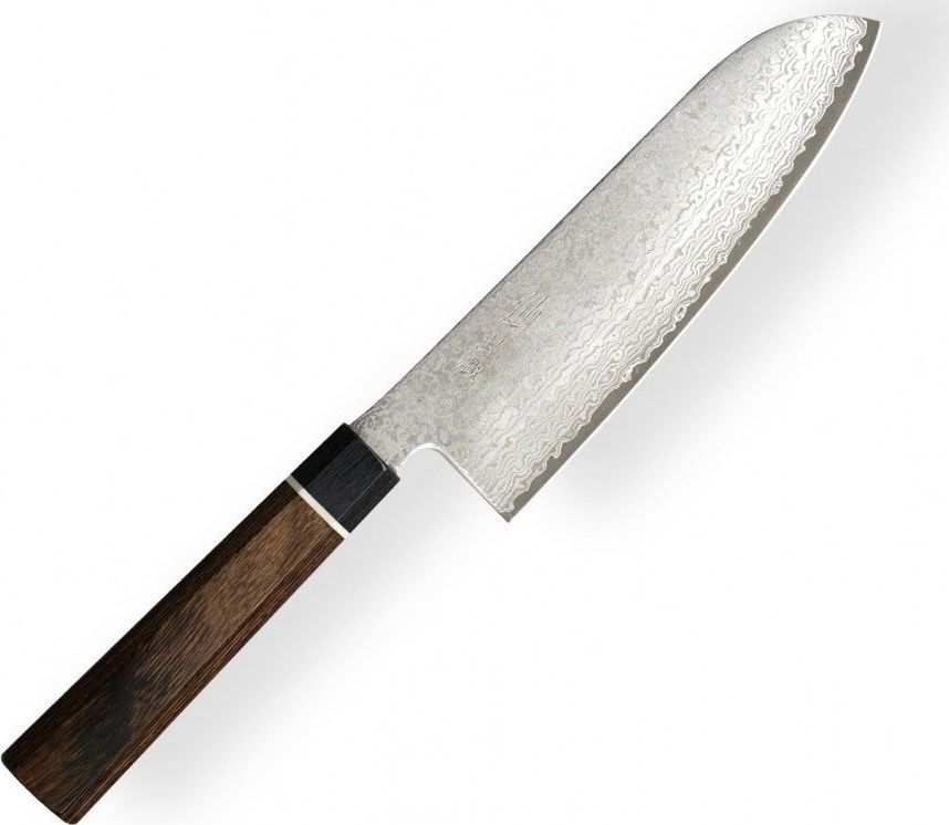 Suncraft Nóż kuchenny Suncraft SENZO BLACK Santoku 167 mm [BD-04] uniwersalny