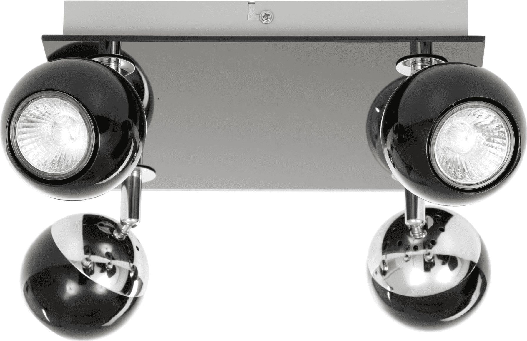 Lampa sufitowa STRUHM Lampa sufitowa plafon MATT-4R B/CH black chrome GU10 4x50W Vitalux