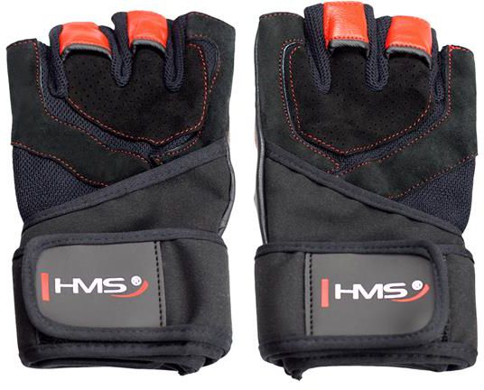 HMS Rękawice na siłownię RST01 czarno-czerwone r. XL (17-63-208)