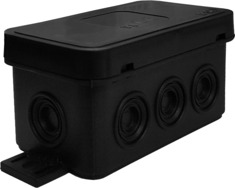 ViPlast 038-05 Puszka natynkowa 8-wlotowa wym/zew 80x45x41 mm IP54 czarna ViPlast 2827