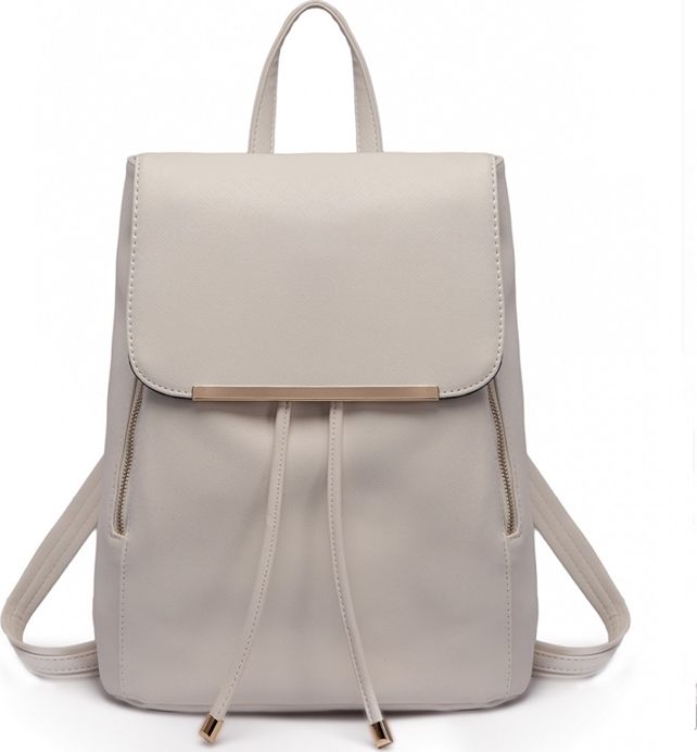 Accessorize Me Szary plecak skórzany damski Aurora