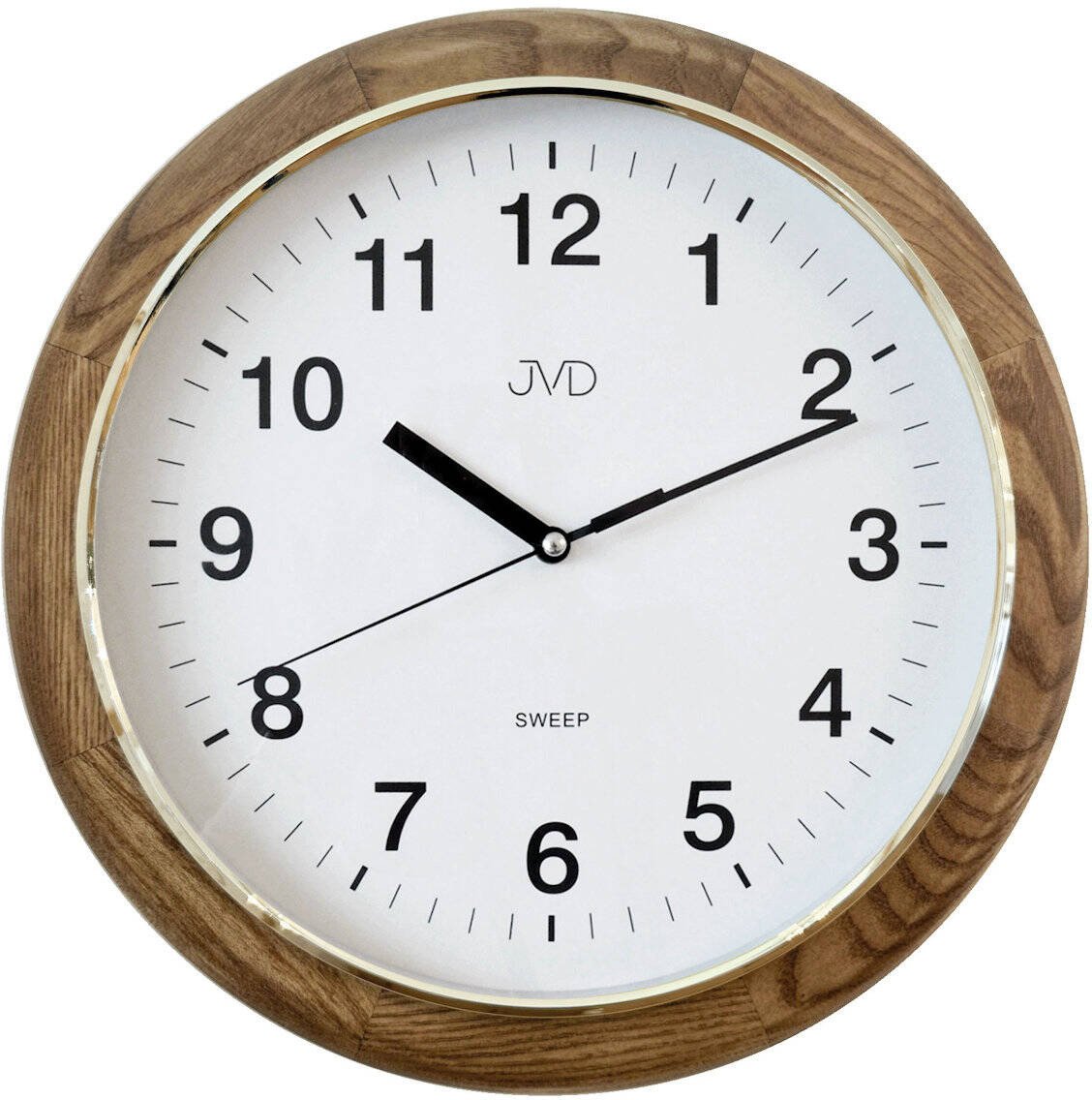 Zegar ścienny JVD NS19040.78 32 cm drewniany cichy .