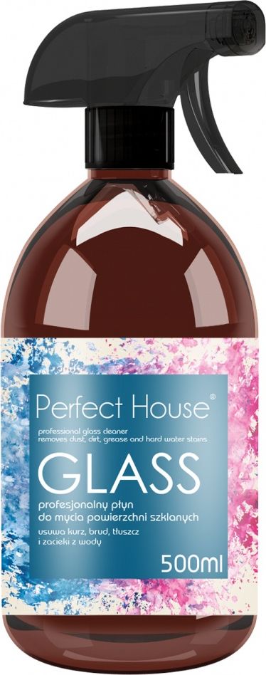 Perfect House GLASS PROFESJONALNY PŁYN DO MYCIA POWIERZCHNI SZKLANYCH PERFECT HOUSE 500 ML