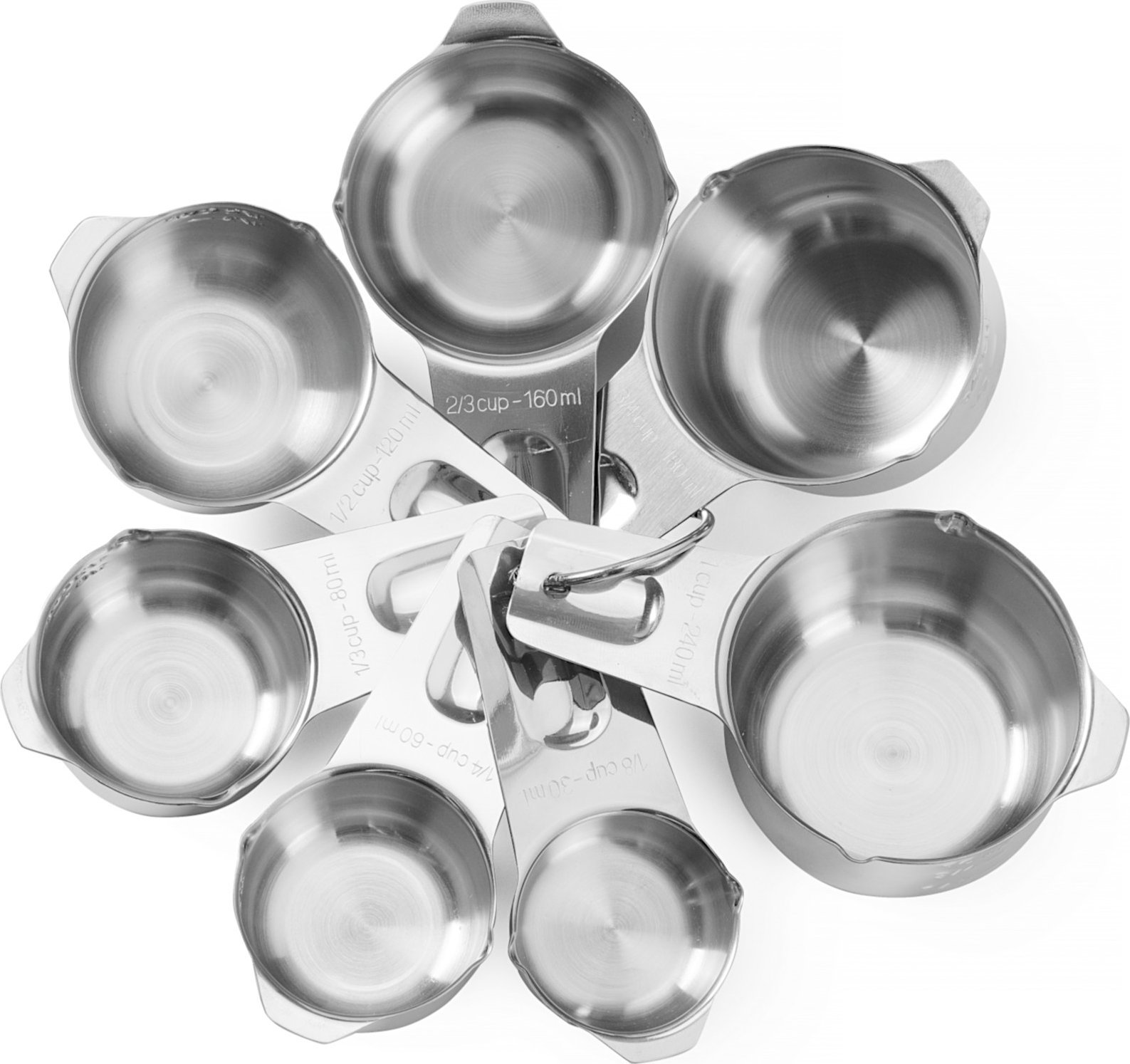 Hendi Miarka barowa kuchenna 30 / 60 / 80 / 120 / 160 / 180 / 240 ml - zestaw 7 szt. Miarka barowa kuchenna 30 / 60 / 80 / 120 / 160 / 180 / 240 ml -