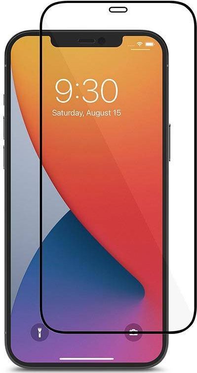 Moshi Szkło hybrydowe Moshi AirFoil Pro Apple iPhone 12 Pro Max (czarna ramka)