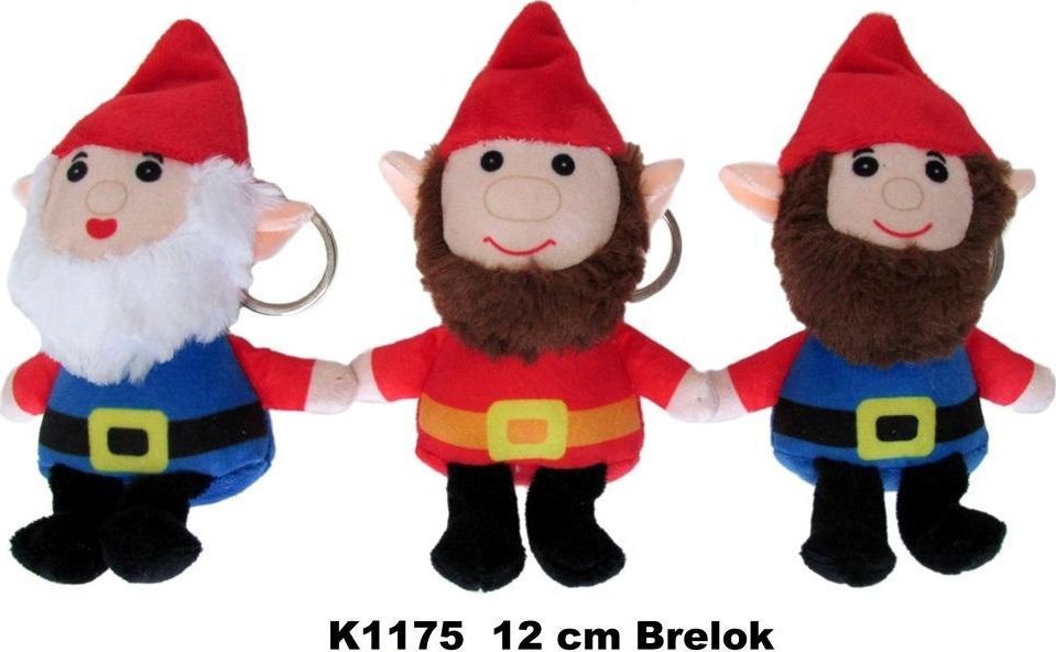 Brelok krasnal 12cm MIX