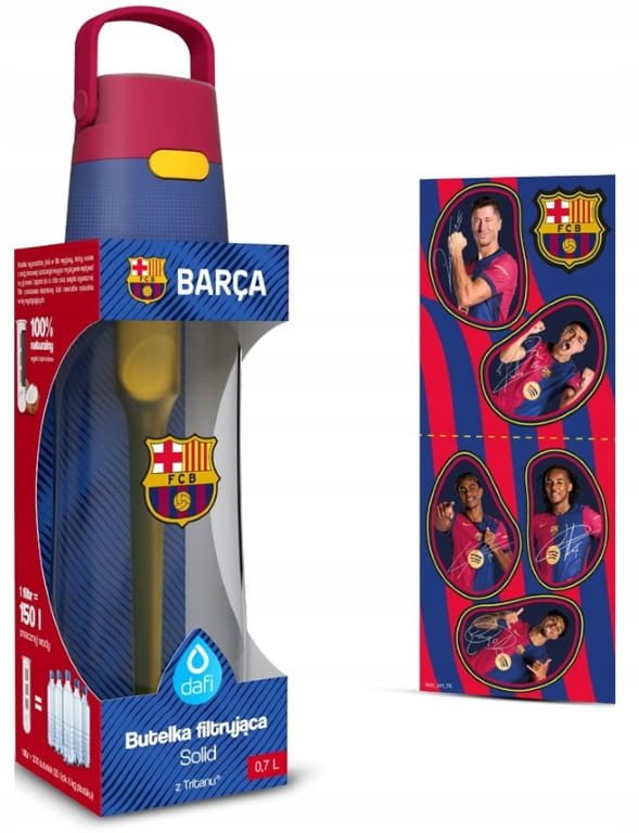 Butelka filtrująca Dafi SOLID FC Barcelona 0,7 l Barca kolor z wkładem
