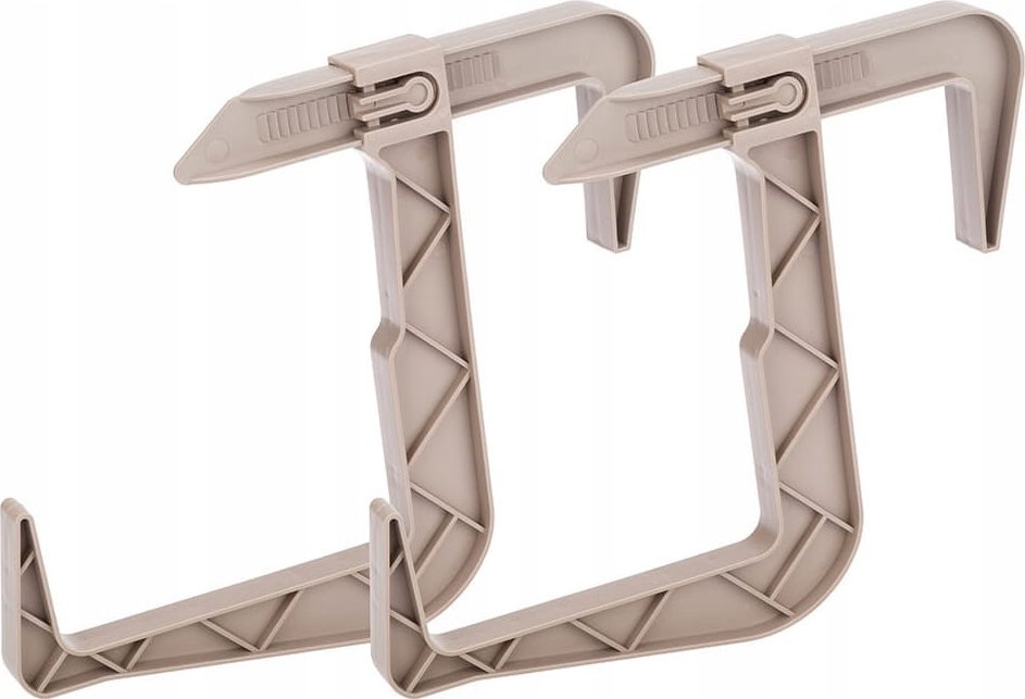 Ravi Uchwyty do doniczki balkonowej komplet 2 sztuki karmel