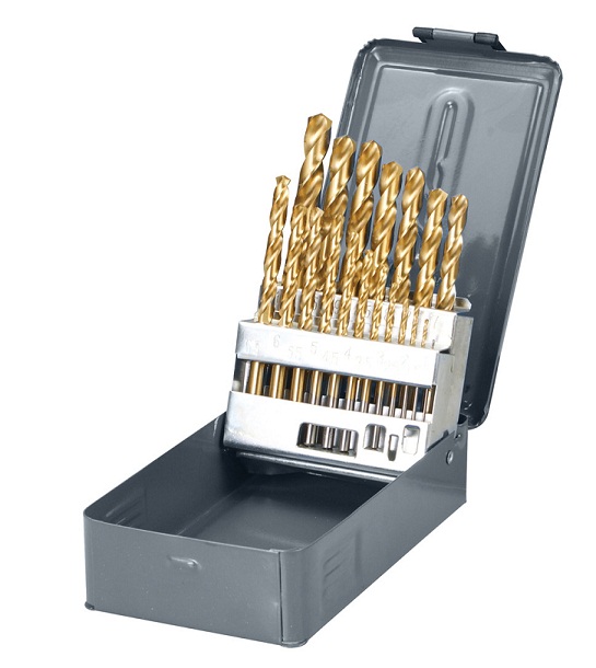 Wiertło Pro-Line do metalu tytanowe walcowe 1,5 2 7 4,5 4 5,5 5 1 3 2,5 3,5 6 10 6,5 7,5 8 8,5 9 9,5mm zestaw (77990)