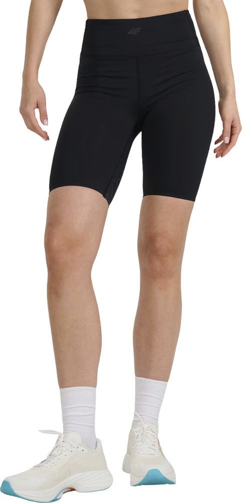 Legginsy damskie krótkie 4F FNK F048 czarne 4FWAW25TFSTF048 20S L