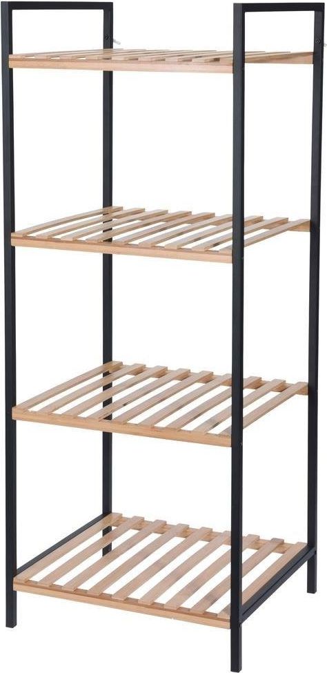 Bathroom Solutions Regał łazienkowy 4-poziomowy półka szafka bambus uniwersalny