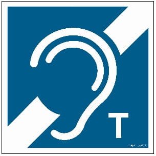 Tabliczka Z Piktogramem Pętla Indukcyjna 200X200 - Płyta Z Przylepcami Signproject Polska Sp. Z O.o Ra129_200X200_Pn 5904937474635