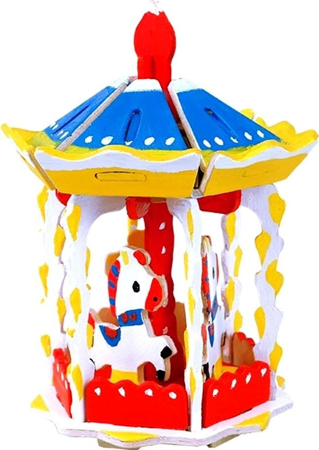 Robotime Technology ROBOTIME Model Puzzle 3D Do Malowania Farby Karuzela