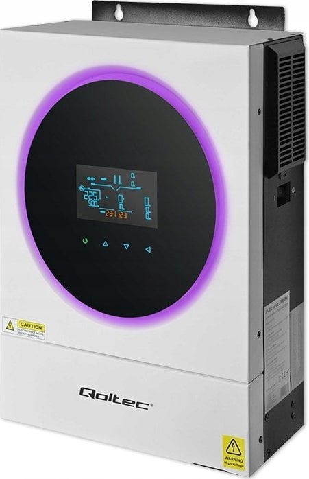Qoltec Hybrydowy inwerter solarny Off-Grid 6kVA | 6kW | 120A | MPPT | LCD | Wi-Fi | BMS | Sinus