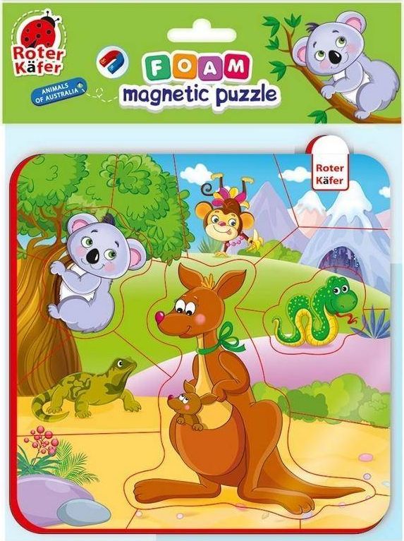 Roter Kafer Piankowe puzzle z magnesem "Zwierzeta Australi" RK5010-09