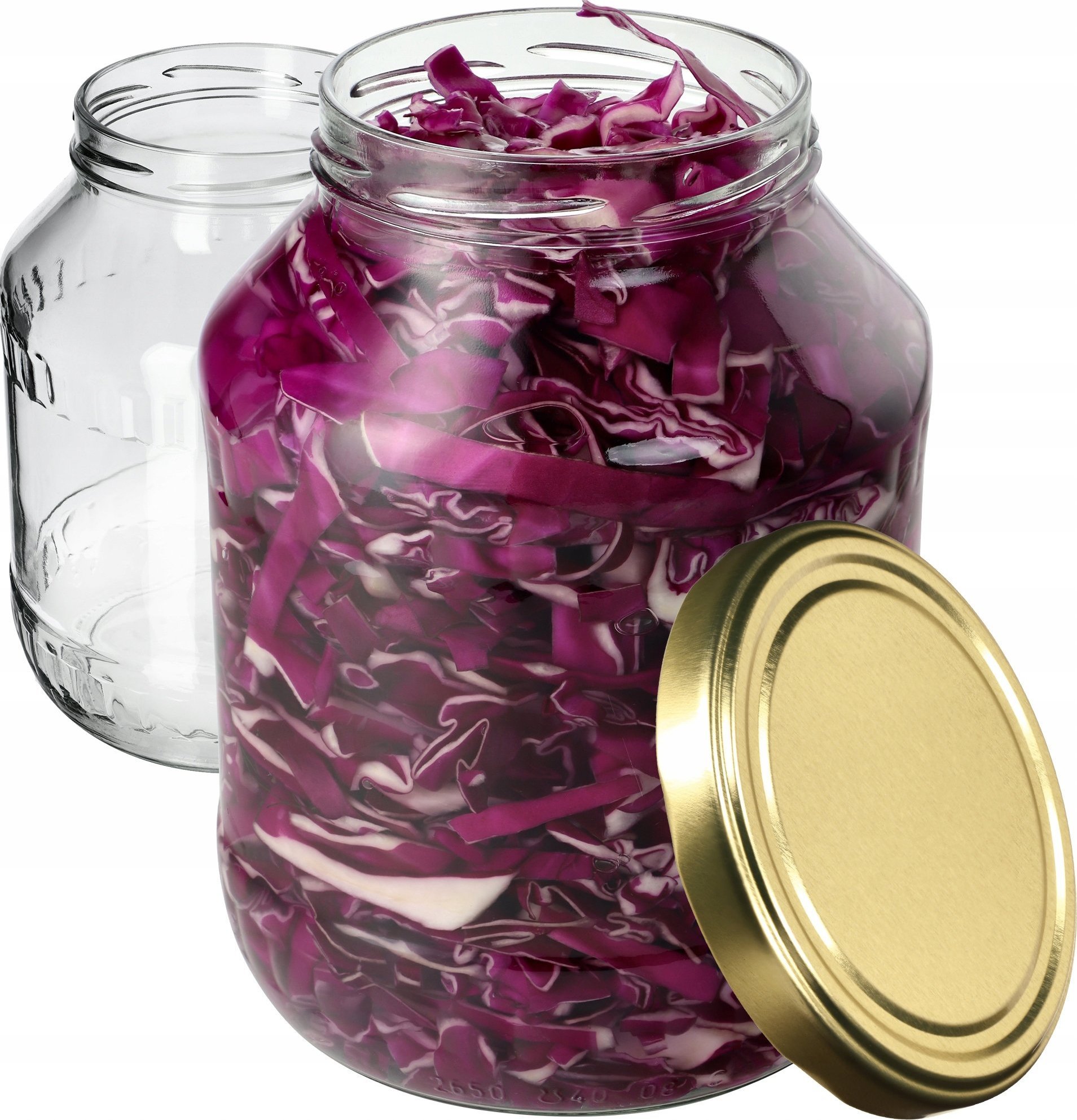 Kadax 2x Słoik Słój 2,5L + Zakrętka Na Nalewki Ogórki