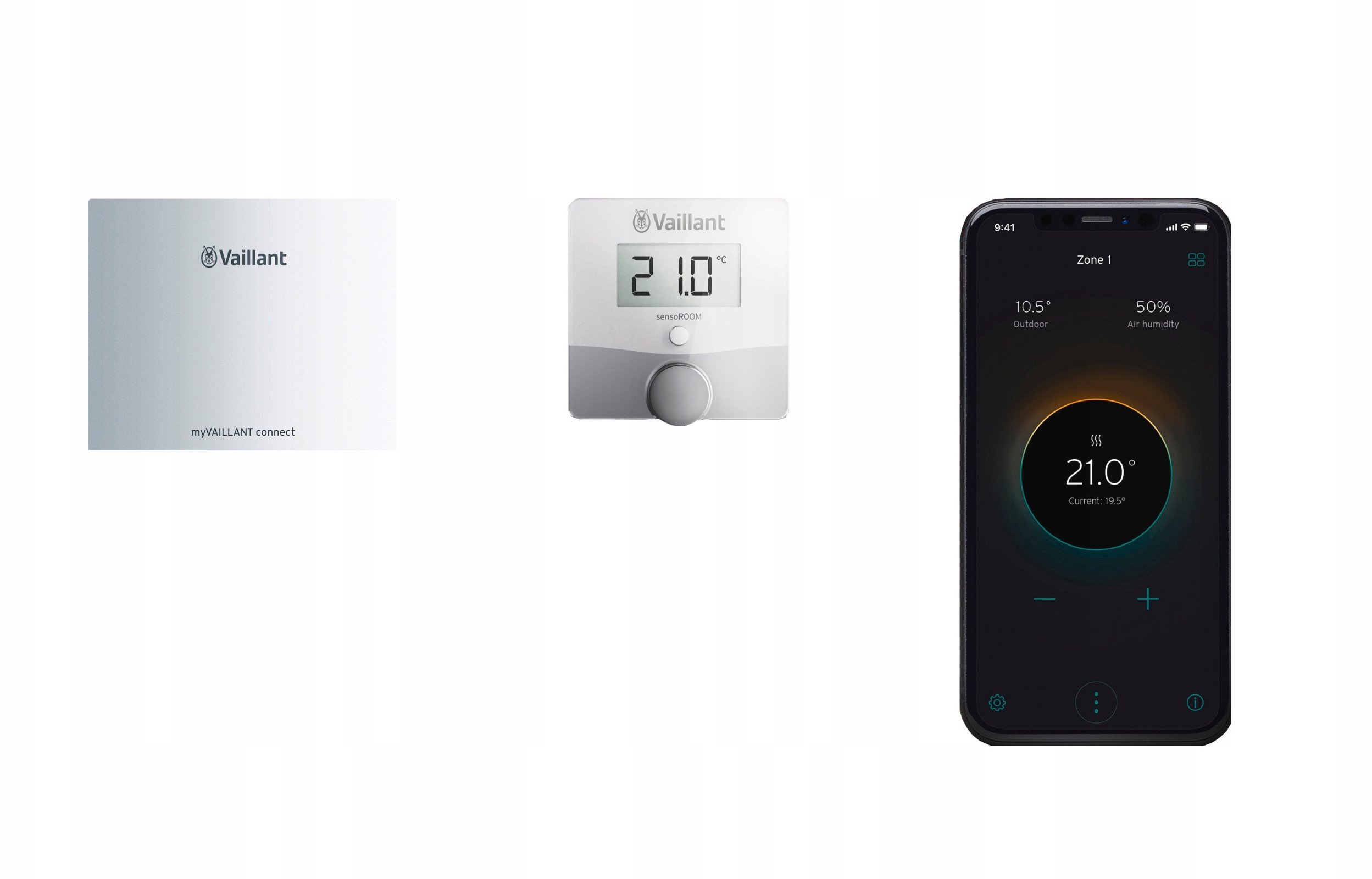 Pogodowy regulator internetowy dla 1 obiegu grzewczego z termostatem radiowym