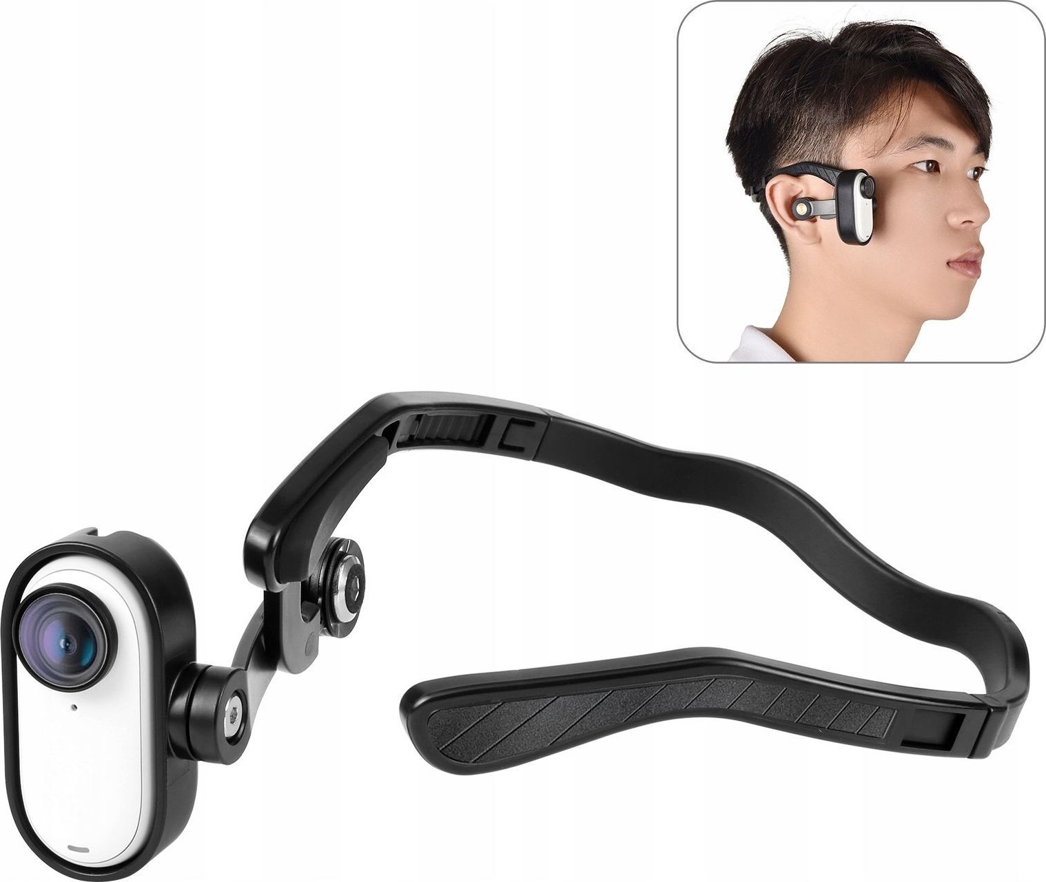 Puluz Uchwyt Magnetyczny Magnes Mocowanie Opaska Na Głowę Do Insta360 Go 3 / Go 3s / Pu974b