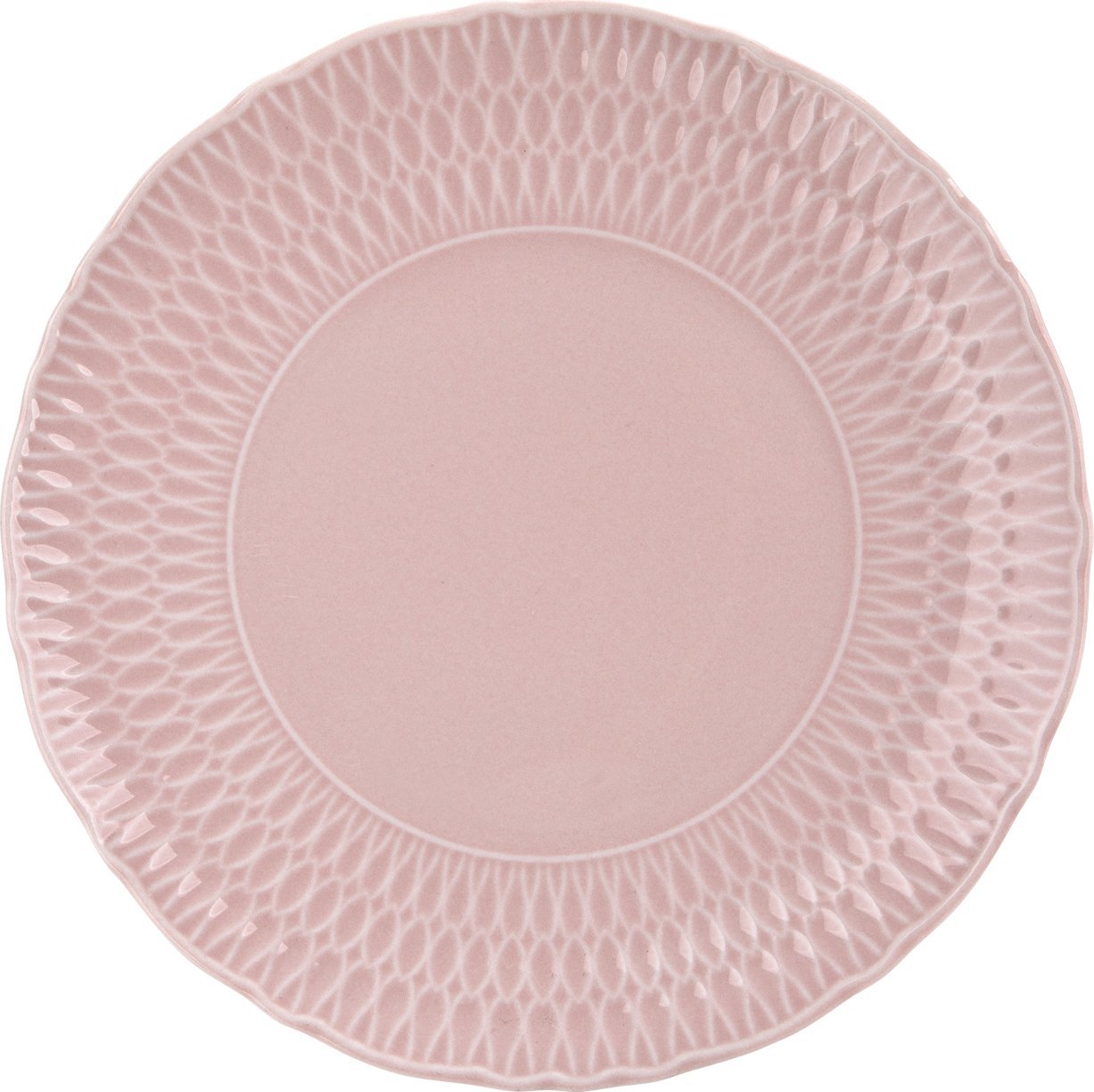 Ćmielów Talerz płytki 21 cm Sofia Różowa