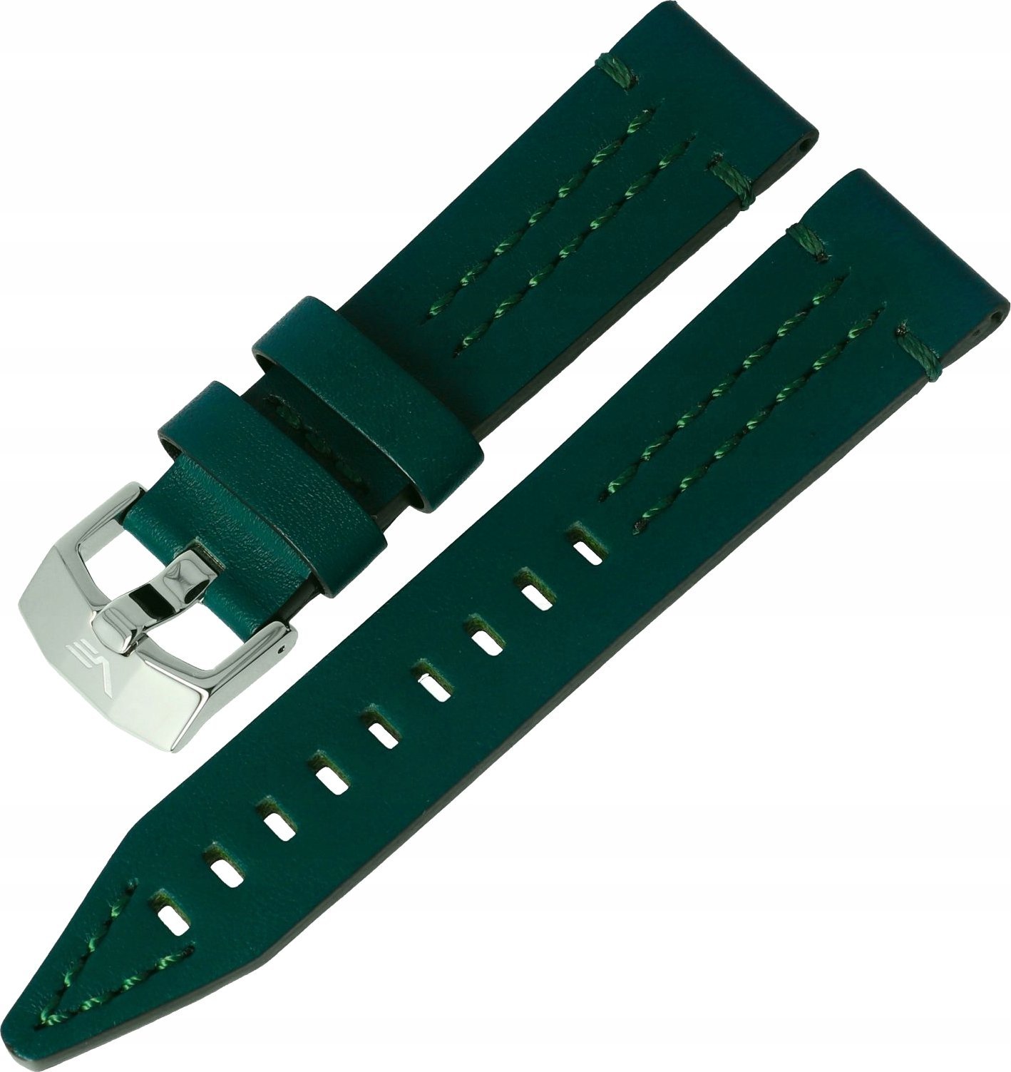 Skórzany pasek do zegarka Vostok Europe Rocket N1 Skóra (A710) zielony